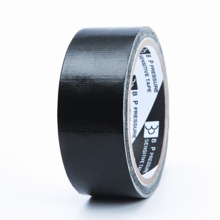 เทปผ้า 1.5นิ้วx8หลา สีดำ ใบโพธิ์ Cloth tape 1.5 inches x8 yds.