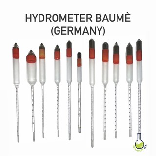 ไฮโดรมิเตอร์ โบรเม่ Hydrometer Baume นำเข้าจากเยอรมัน พร้อมส่งทุกขนาดค่ะ *กรุณาแจ้งช่วงในแชทนะคะ*