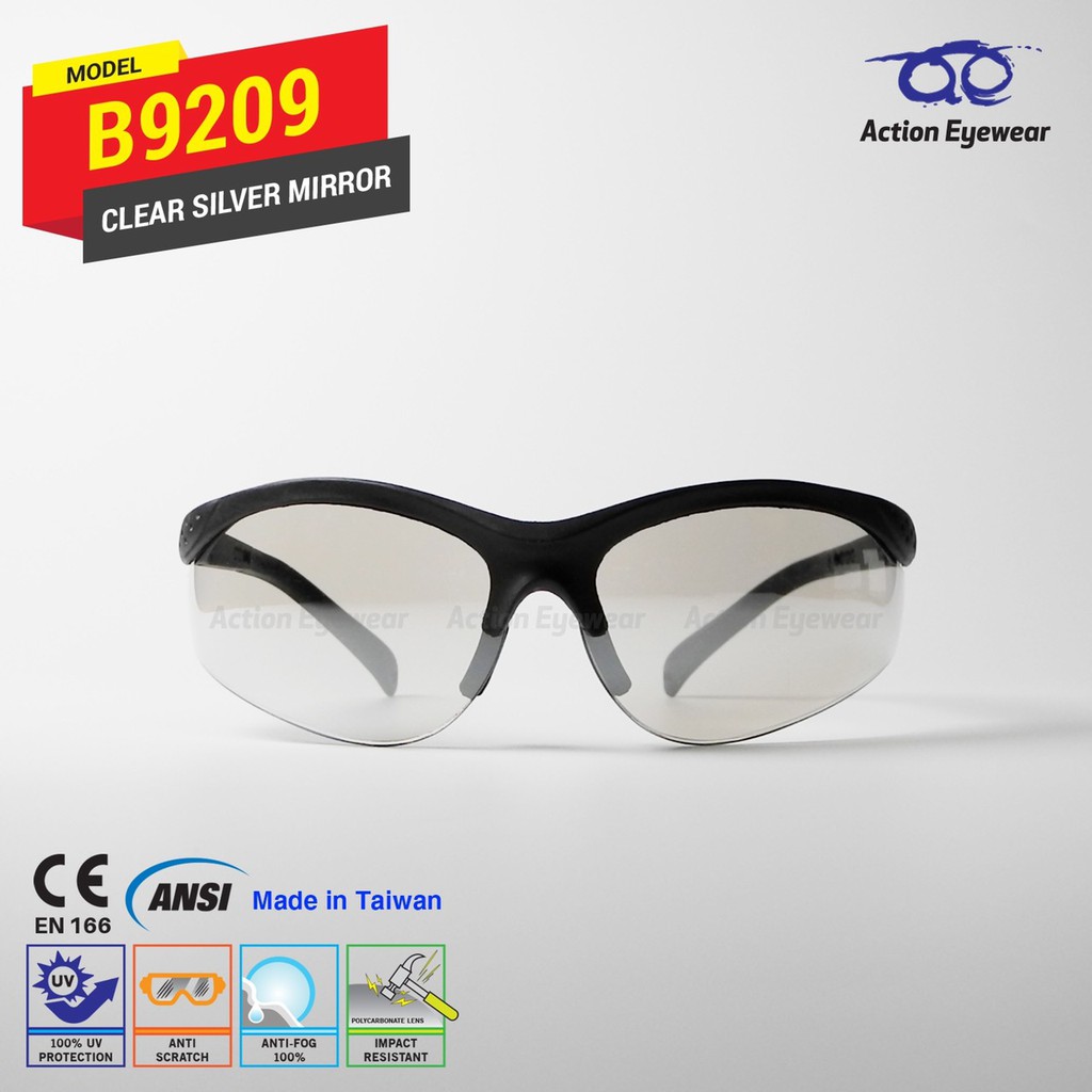 รุ่น B9209 แว่นตานิรภัย แบรนด์ Action Eyewear (กันฝ้า รูปที่ 6