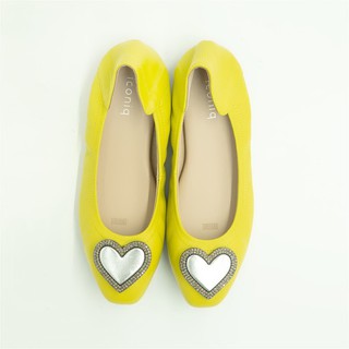 รองเท้าหนังแกะ ICONIQ รุ่น Haertie Soft Ballerina in Lemon