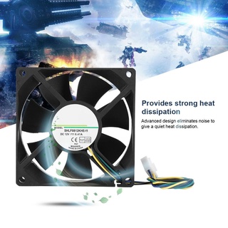 【Computer Accessories.lr】 SHLF0812KHE-11 DC12V 0.41A 8CM 4Pin PWM Temperature Control Chassis Cooling Fan Cooler