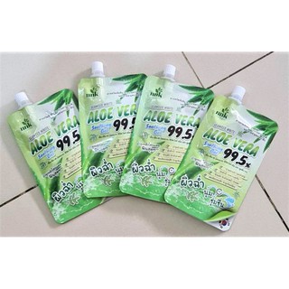 **ของแท้* แบบซองและแบบ4ซอง เจลว่านหางจระเข้ เอ็นเอ็นเค น้องนะคะ NNK NONGNAKA Seaweed White Aloe Vera Soothing Gel 99.5%