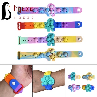 เทศกาลสงกรานต์ Decompression Bracelet Colorful Silicone Reusab not Easily Deformed Puzzle Press Finger Bubbles Toy for Children Adults