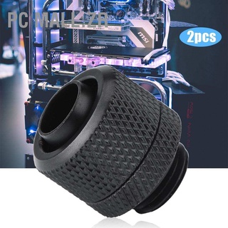 Pc Mall.Zr 2ชิ้น G1/4 อุปกรณ์ท่อเชื่อมต่อทองเหลืองแบบสองหัวสําหรับ Water Cooling