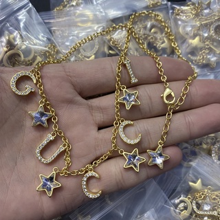 【พร้อมส่ง】ของแท้ สร้อยคอลําลอง คลาสสิก GU-C_CI สําหรับผู้หญิง ของขวัญวันเกิด