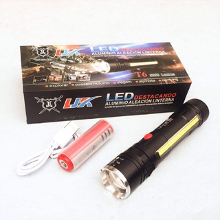 ไฟฉายแรงสูง หลอด Cree LED-T6 แท้ พร้อมไฟ LED ด้านข้าง รุ่น SL-26-T6