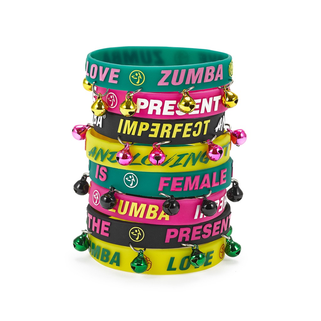 Zumba Wear : Spread Zumba Love Rubber Bracelets 8 PK (กำไลข้อมือออกกำลังกายซุมบ้า)
