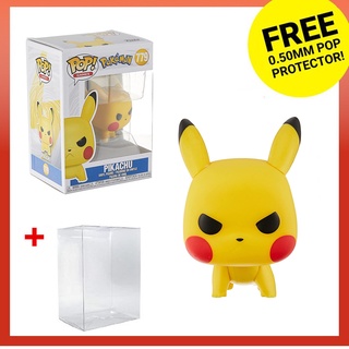 Funko POP Games: ฟิกเกอร์ไวนิล Pokemon Pokémon Pikachu (Attack Stance) 779 พร้อมตัวป้องกัน