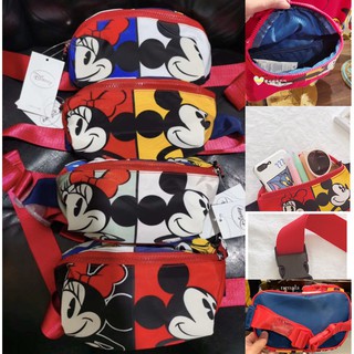  กระเป๋าคาดอก กระเป๋าสะพายกระเป๋าคาดเอว ลายมิกกี้เมาส์ Mickey Mouse Mini กระเป๋าคาดอกผู้ชาย  กระเป๋าคาดอกผู้หญิง