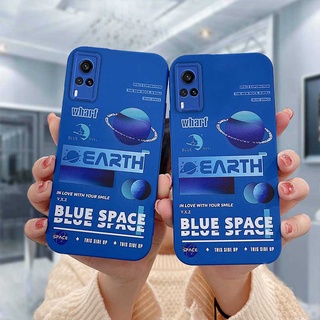Klein Blue Case Samsung A50S A51 M40S A515F J2 Prime A20S A207F A02S M02S A025 F02S A52 A52S A72 A10 J7 Prime A10 A10S M01S A12 A125 M12 F12 A30 A20 M10S A205 A305 A32 A50 A30S เคสโทรศัพท์มือถือแบบนิ่ม ลายอวกาศ เคสโทรศัพท์