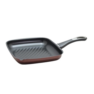 SANE กระทะย่าง 26x28x4.2  ซม. PAN-GRILLDER สีดำ