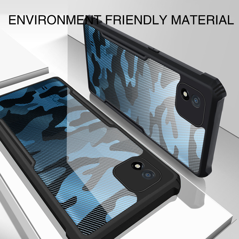 Rzants For Realme C20 C21 Case Airbag Camouflage Acrylic Pc Tpu Anti Knock Armor Back Cover à¸„ à¸