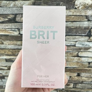 Burberry Brit Sheer For Her EDT  100ml กล่องจริง ของแท้100%