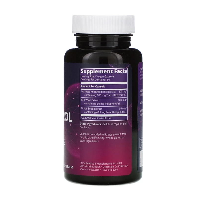 MRM Resveratrol 100mg 60 แคปซูล วีแกน thumbnail 5
