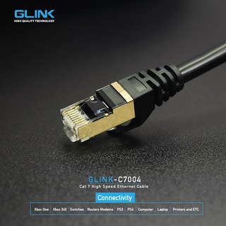 Glink Cable Lan Cat7 Outdoor Ethernet Network 10Gps สายแลนสำเร็จรูปพร้อมใช้งาน 10M ออกใบกำกับภาษีได้ batterymania