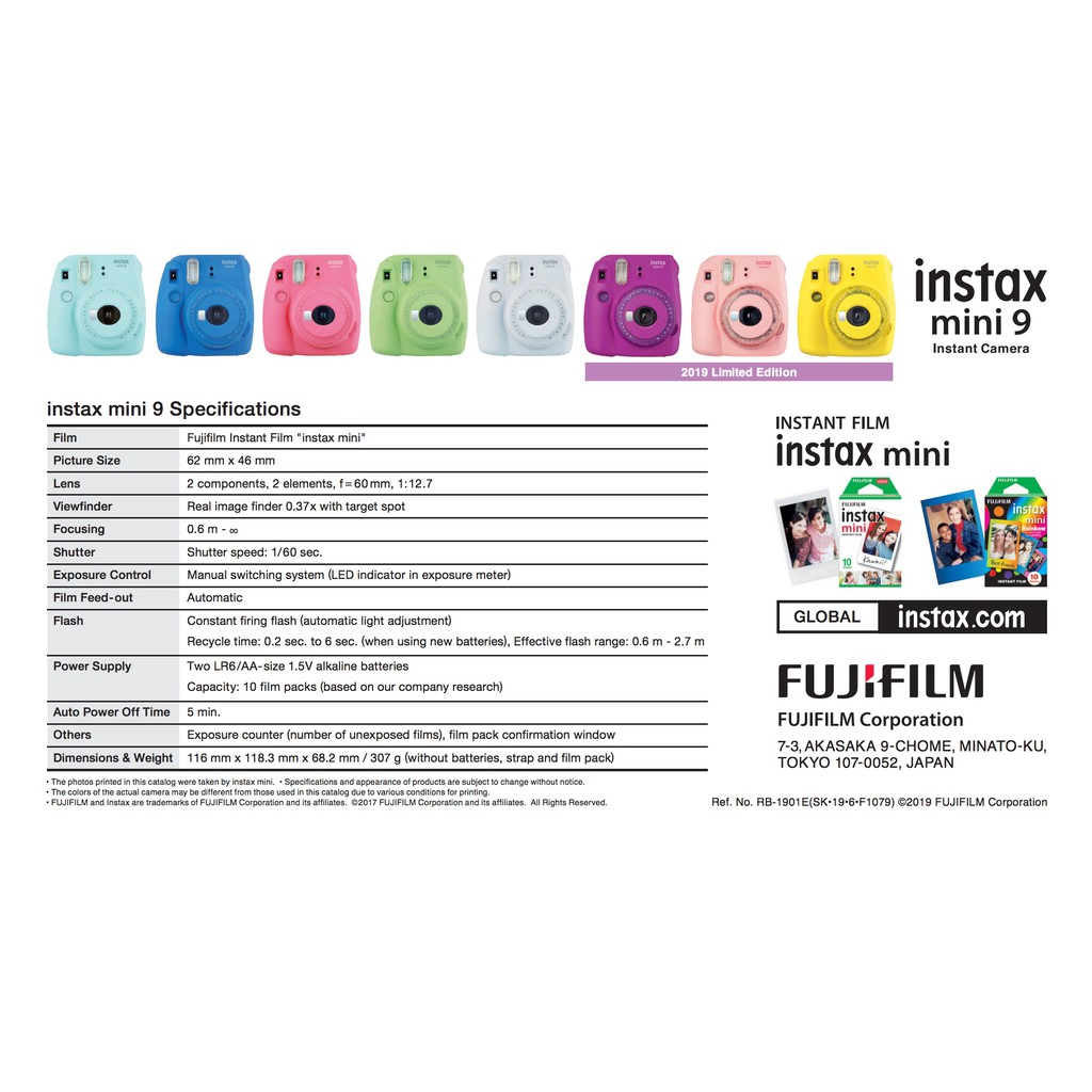 Fujifilm Instax mini9 Clear Color Limited edition (แถม Color Filter ใน ...