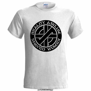 เสื้อยืด พิมพ์ลายโลโก้ Crass Logo 3 Reality Asylum สไตล์พังก์ สําหรับผู้ชาย
