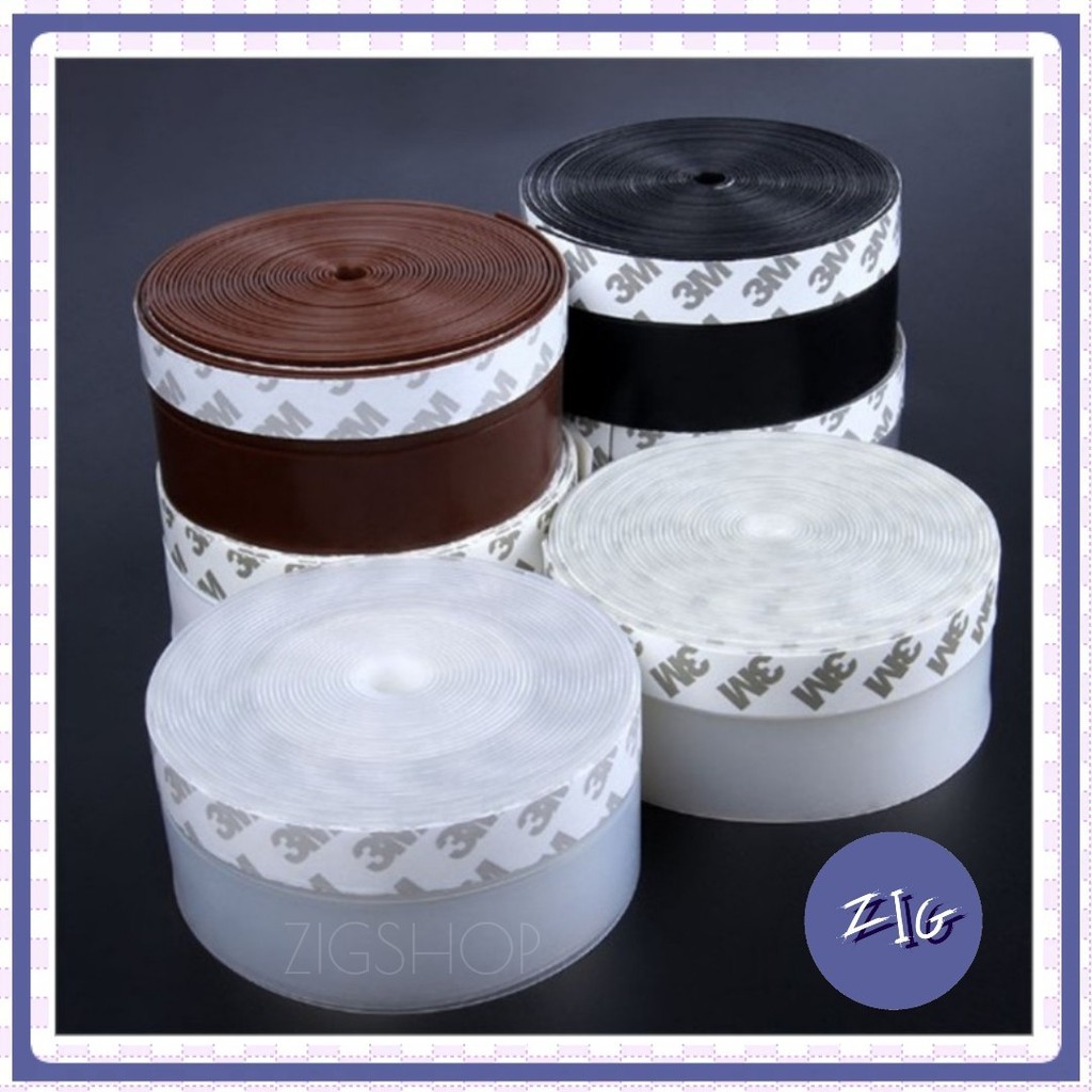ZIGSHOP - แผ่นยางกันแมลง ยางกันขอบประตู เทปซีล ซิลิโคนติดขอบประตูบ้าน เทปปิดรูใต้ประตู
