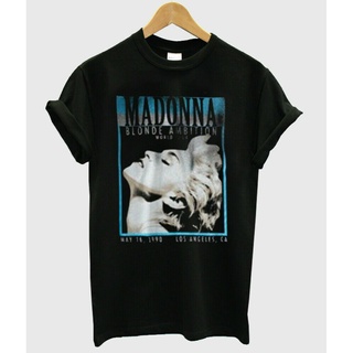 tshirtเสื้อยืดคอกลมฤดูร้อนเสื้อยืด พิมพ์ลาย Madonna สไตล์วินเทจ สําหรับผู้ชาย และผู้หญิงSto4XL