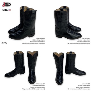 บูทคาวบอย Justin Boots งานเมกา หนังเเท้