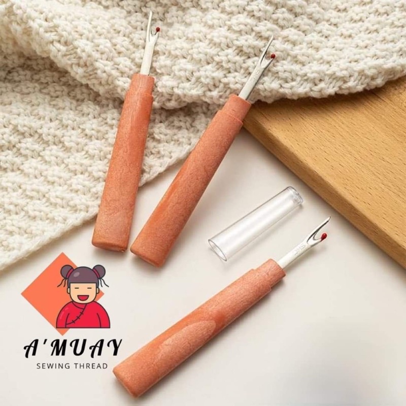 ที่เลาะด้าย ที่เลาะด้ายด้ามไม้ ที่เลาะขนาดใหญ่ จับถนัดมือ - รูปที่ 2