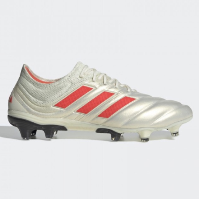 A2066 รองเท้าฟุตบอล รองเท้าสตั๊ด ADIDAS COPA 19.1 FG -Off White/Solar Red/Black