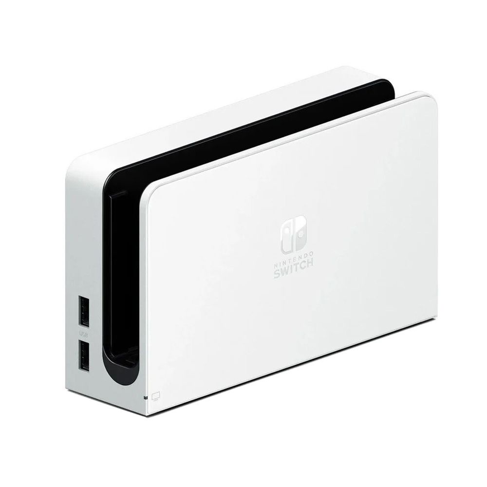 Nintendo Switch OLED Dock (with LAN Port) - White (Dock ONLY, Bulk Packaging)