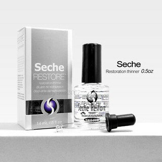 Seche Restore Thinner 14ml.น้ำยาเติมสีทาเล็บธรรมดา ทำให้สีทาเล็บที่เริ่มหนืดและข้นให้กลับมาใช้ได้เหมือนเดิม