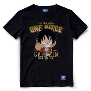 เสื้อสาวอวบ เสื้อวินเทจผญ เสื้อยืดวันพีช One Piece 1028-BK LUFFY เสื้อเด็กหญิง เสื้อยืดเด็กผช Tee