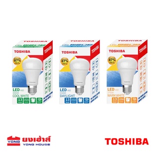 TOSHIBA หลอดไฟ LED A60 G7 13W DL WW CW E27 หลอดไฟแอลอีดี แอลอีดี โตชิบา