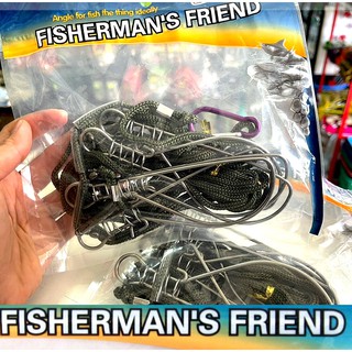 สายคล้องปากปลาแบบเชือก ห่วงสแตนเลส Fishermans Friend มี5ห่วง ยาว 4.2 เมตร ทนทาน งานช่อน กระพง