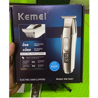 Kemei km-5027  เปิดได้4ระดับ มีจอบอกสถานะความแรง จอบอกสถานะแบต