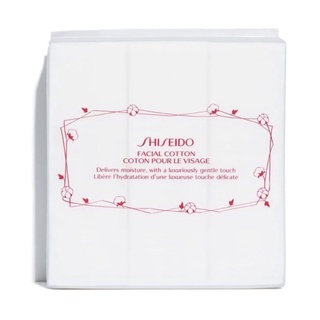 🍃SHISEIDO ฉลากไทย/พร้อมส่ง สำลีเช็ดหน้าFacial Cotton 165 แผ่น