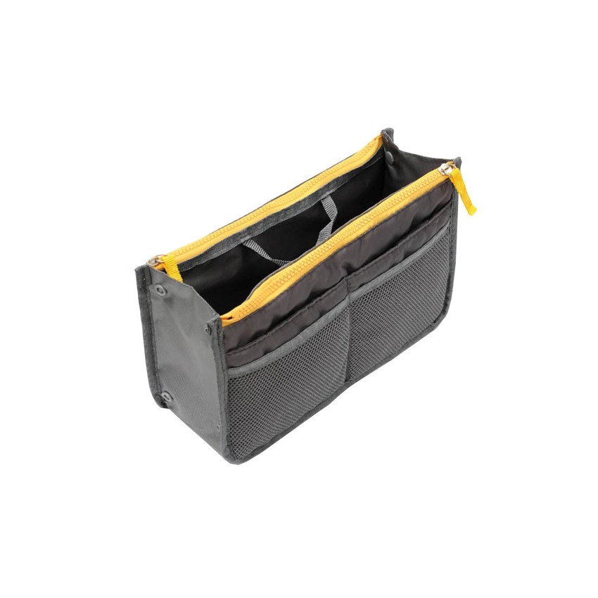 KY กระเป๋าจัดเก็บสัมภาระ 13 ช่อง รุ่น KJ9 - สีเทา/เหลือง