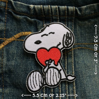 สนูปปี้ Snoopy ตัวรีดติดเสื้อ อาร์มรีด อาร์มปัก ตกแต่งเสื้อผ้า หมวก กระเป๋า แจ๊คเก็ตยีนส์ Cute Embroidered Iron on Pa...