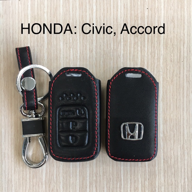 ซองหนังกุญแจรีโมทย์รถยนต์ Honda Civic 2016-2019 ,Honda Accord 2016