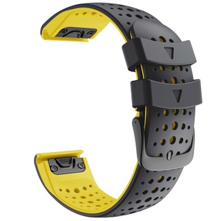 Garmin Enduro 2 Tactix 7 Pro Delta สายนาฬิกาข้อมือยาง พลังงานแสงอาทิตย์ 26 มม. ปลดเร็ว สองสี