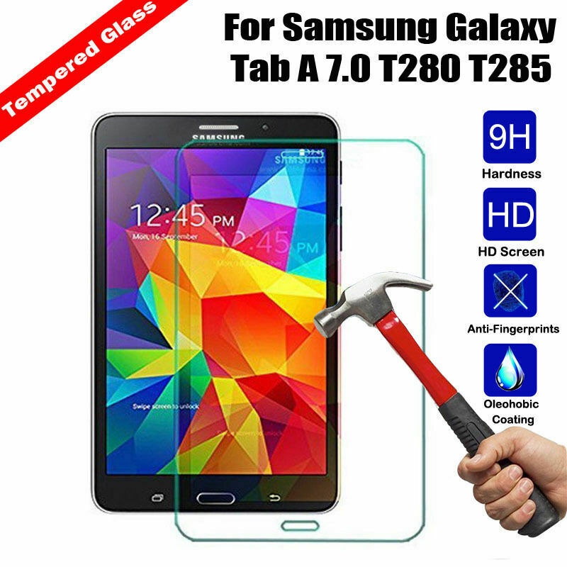 9H กระจกนิรภัยป้องกันหน้าจอ Flim สําหรับ Samsung Galaxy Tab A 7.0 T280 Tab 10.1 T580 Tab A 8.0 T380 