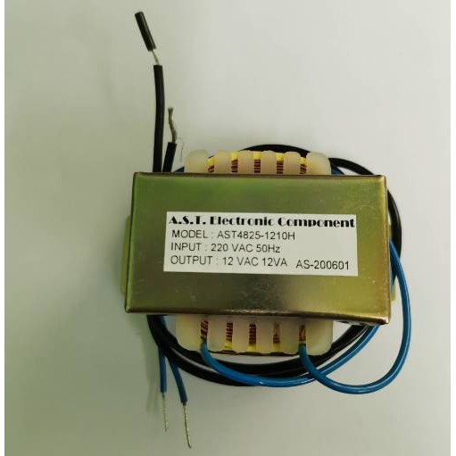 หม้อแปลงไฟฟ้า​  INPUT : 220​VAC OUTPUT : 12VAC 1.0A