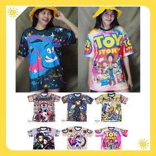 เสื้อยืด ลายการ์ตูน จัสมิน จินนี่ ทอยสตอรี่ ดาบพิฆาต บันนี่ M L xl คอกลม แขนสั้น T-shirt ราคาถูก