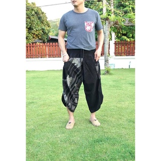 ซามูไรกางเกงเอวยางยืด ไซต์ XL Samurai pants elastic waist (Unisex)