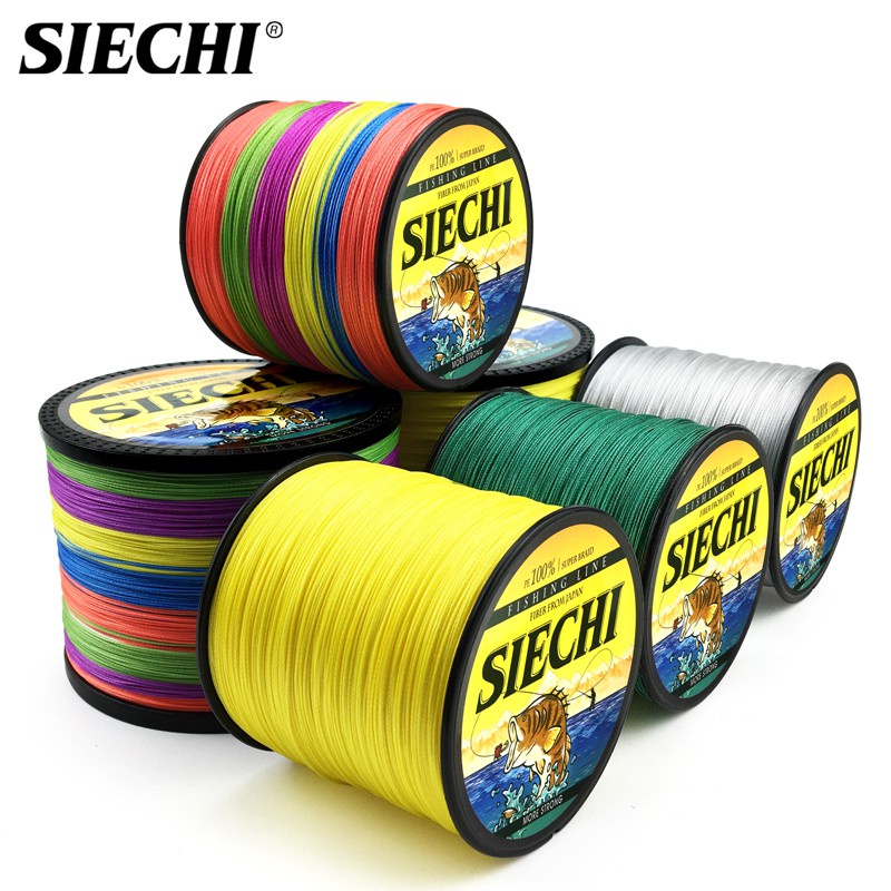 Siechi สายเบ็ดตกปลา PE 4 ขาตั้ง 12LB-40LB (300 ม.)