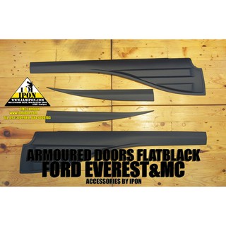 ARMOURED DOORS FORD RANGER MC&amp;EVEREST FLATBLACK ชุดกาบประตูด้านบนสีดำด้านฟอร์ดเรนเจอร์ MC&amp;EVEREST