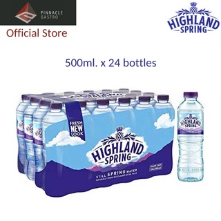 💥สินค้าพร้อมส่ง💥 Highland Spring Still Mineral Water 500ml. x 24 Bottles