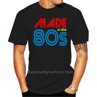 เสื้อผ้าผชเสื้อยืด ผ้าฝ้าย พิมพ์ลาย Made in the 80 Slogan สไตล์เรโทร สําหรับทุกเพศS-5XL