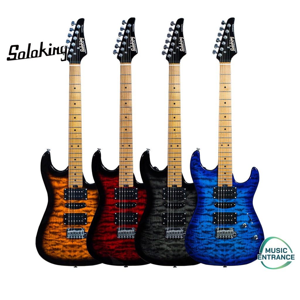 Soloking Soloking MS-2 Quilted กีตาร์ไฟฟ้า Electric Guitar 22 เฟรท ทรง Strat | ปิ๊กอัพกีต้าร์ HSH