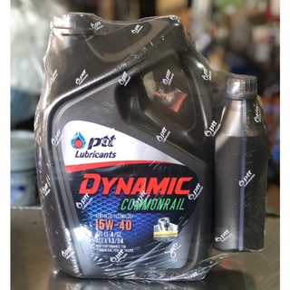 น้ำมันเครื่อง ปตท ไดนามิค คอมมอนเรล 15W-40 ดีเซล PTT Dynamic Commonrail 6+1L