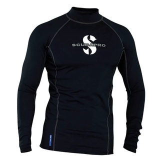 Scubapro Black T-Flex Rash Guard UPF 80 – Men