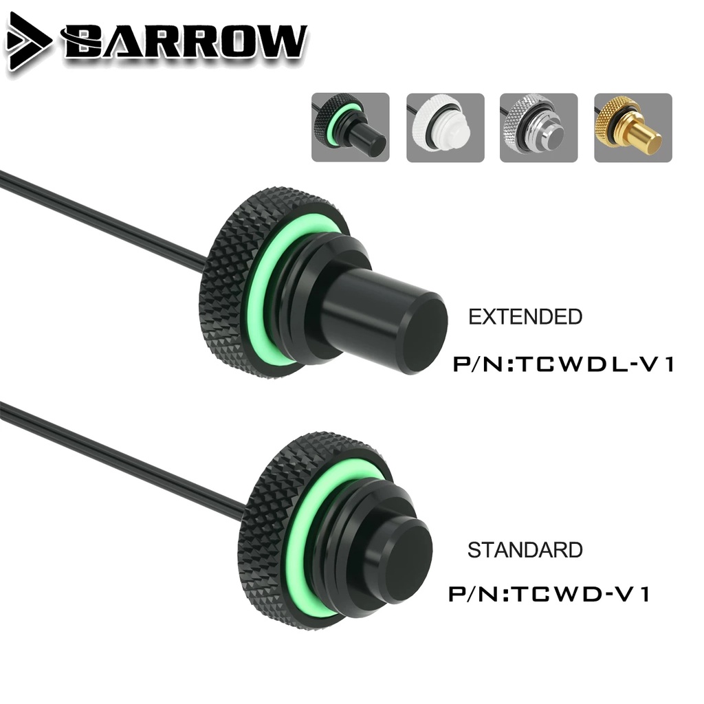 Barrow TCWD-V1/TCWDL-V1 ปลั๊กซีลหยุดอุณหภูมิน้ํา 10K G1/4 แบบมาตรฐาน