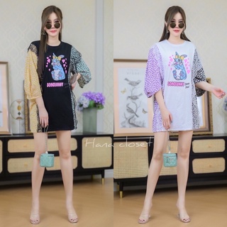 Hana Mini dress เดรส เดรสคอกลม มินิเดรส อก เอว 50